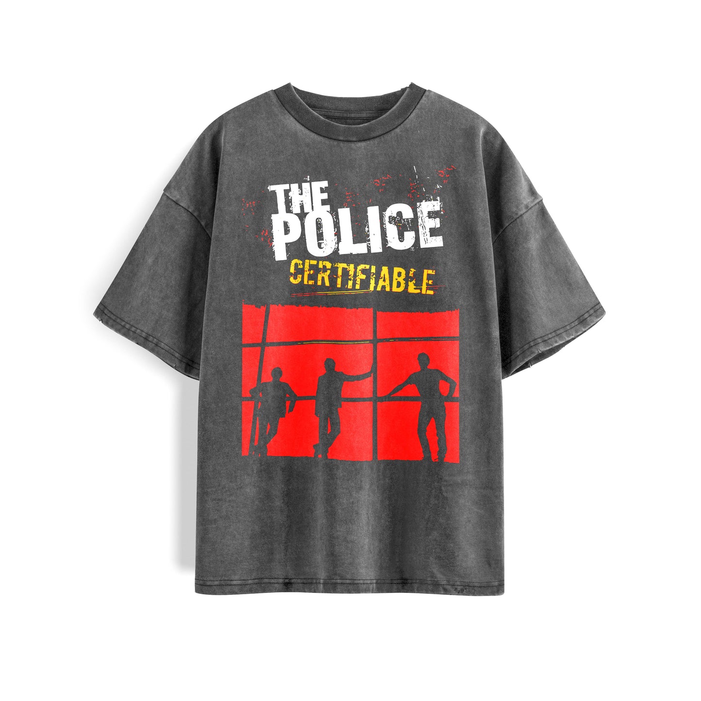 The Police Washed Oversized Tee's