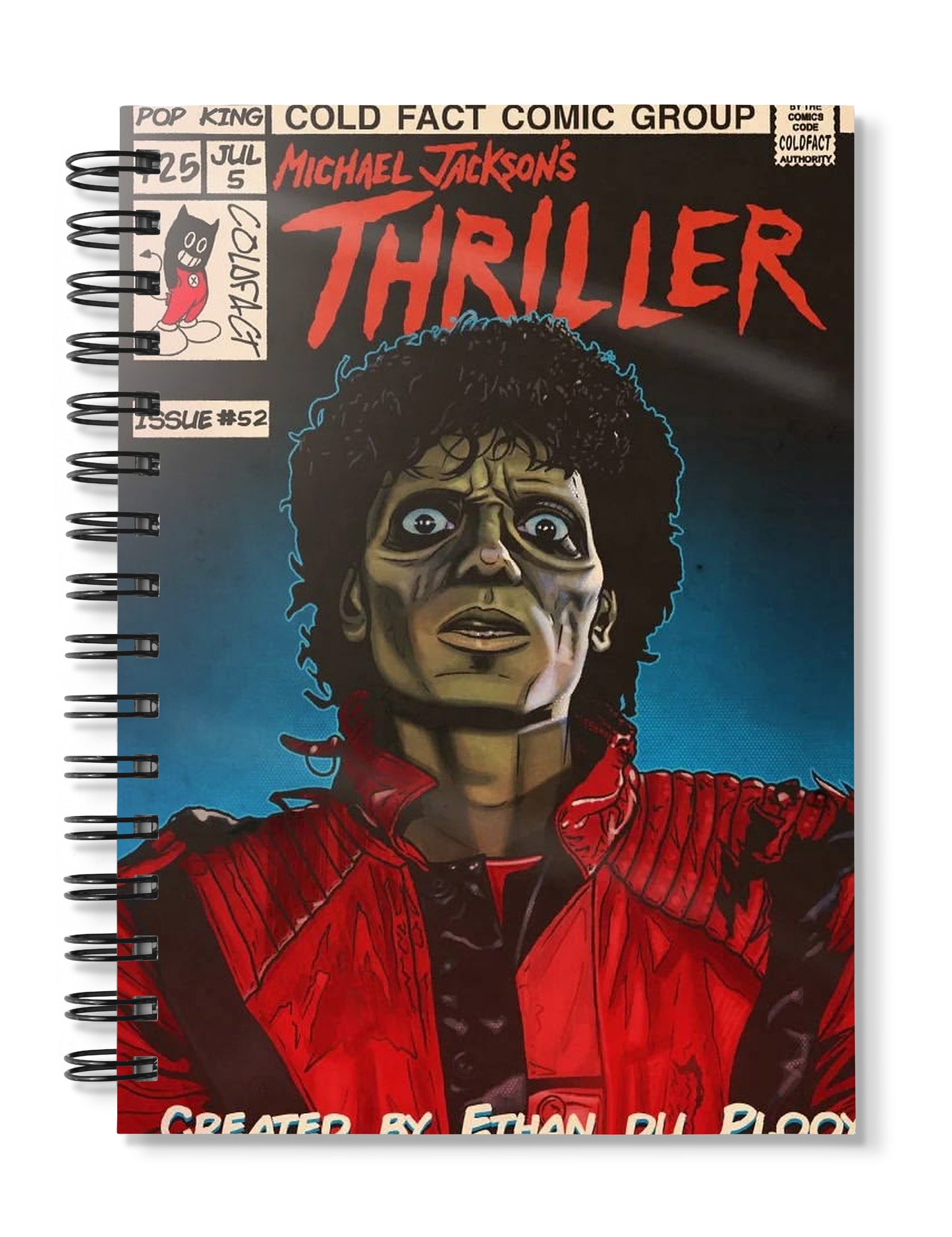 Michael Jackson Thriller comic Notebook