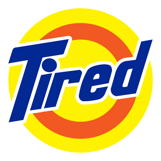 Tired Sticker