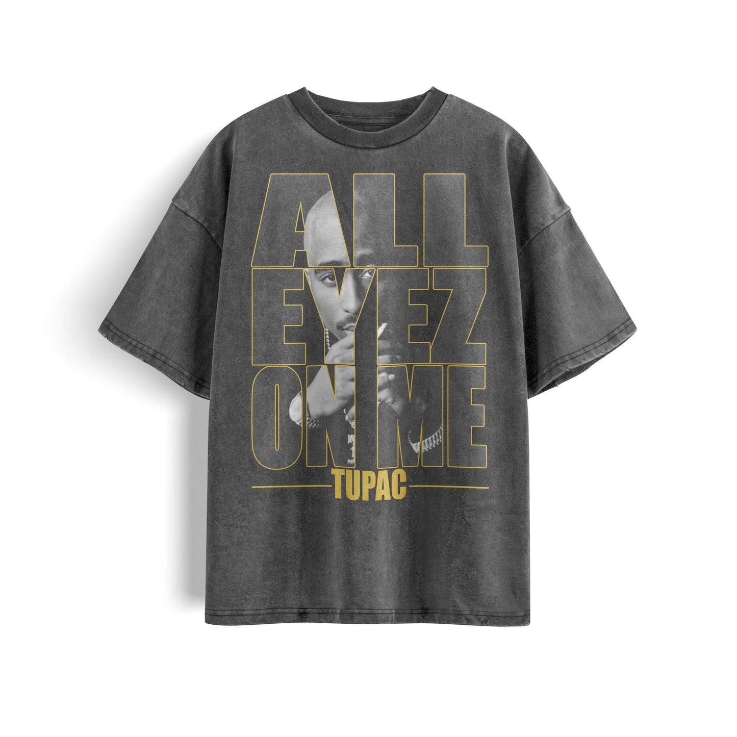 Tupac Washed Oversized Tee's