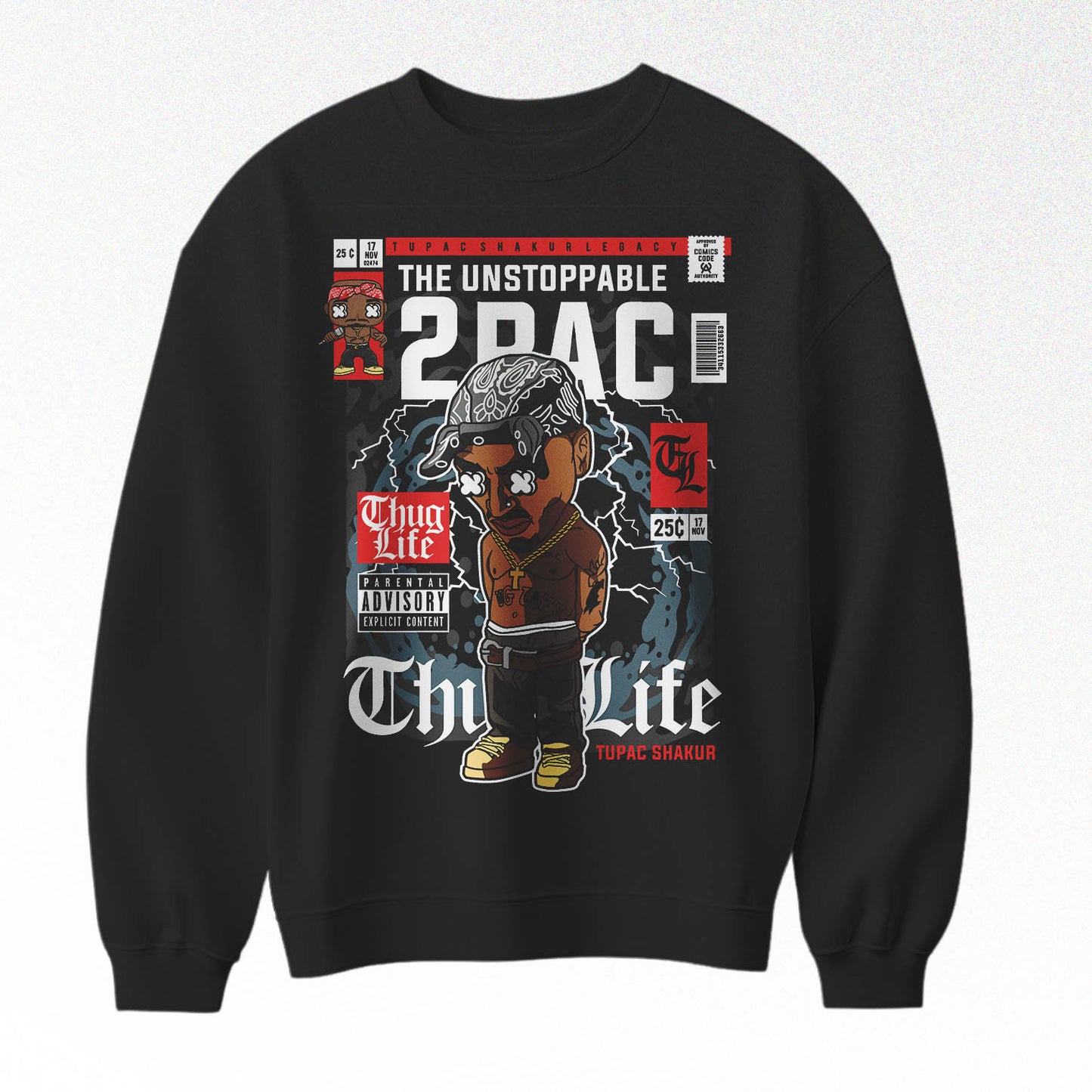 2PAC POP Oversized Crewneck