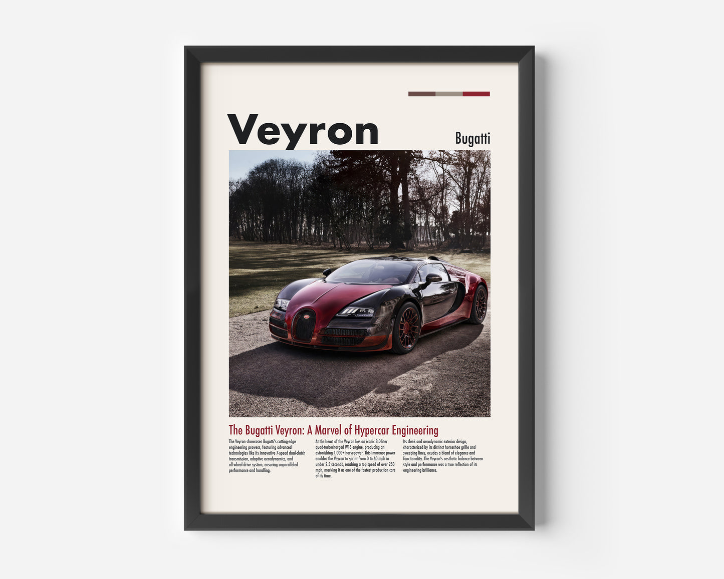 Bugatti Veyron Poster