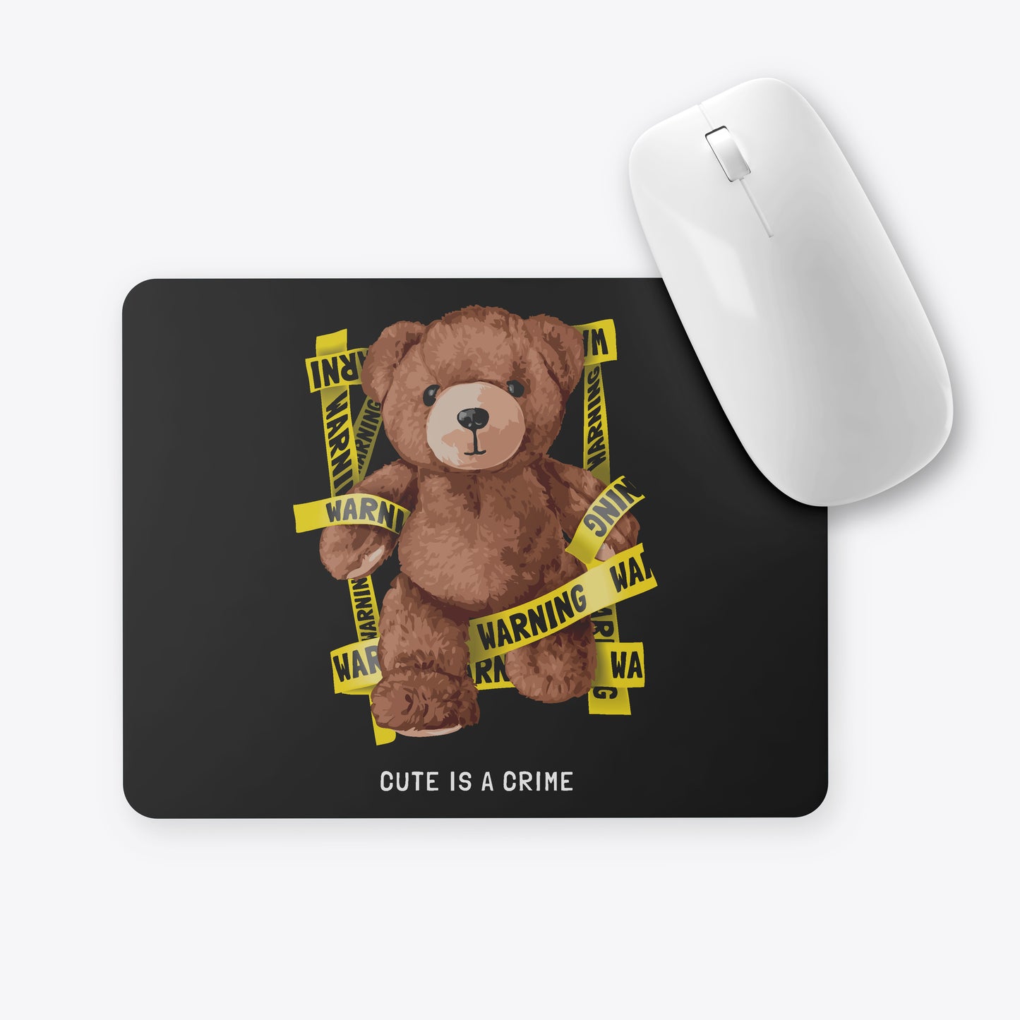 Warning bear Mouse Pad