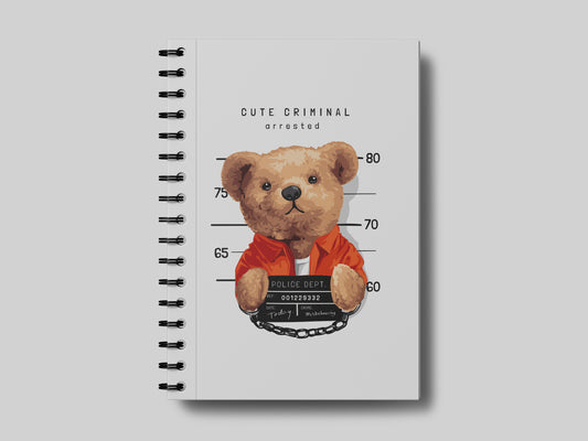 arrested bear notebook
