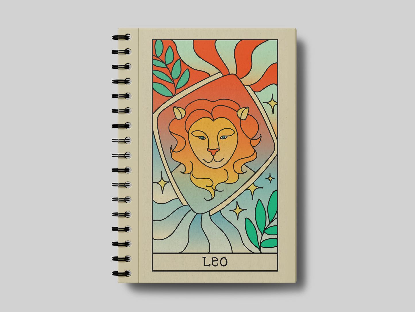 horoscope leo notebook pop art