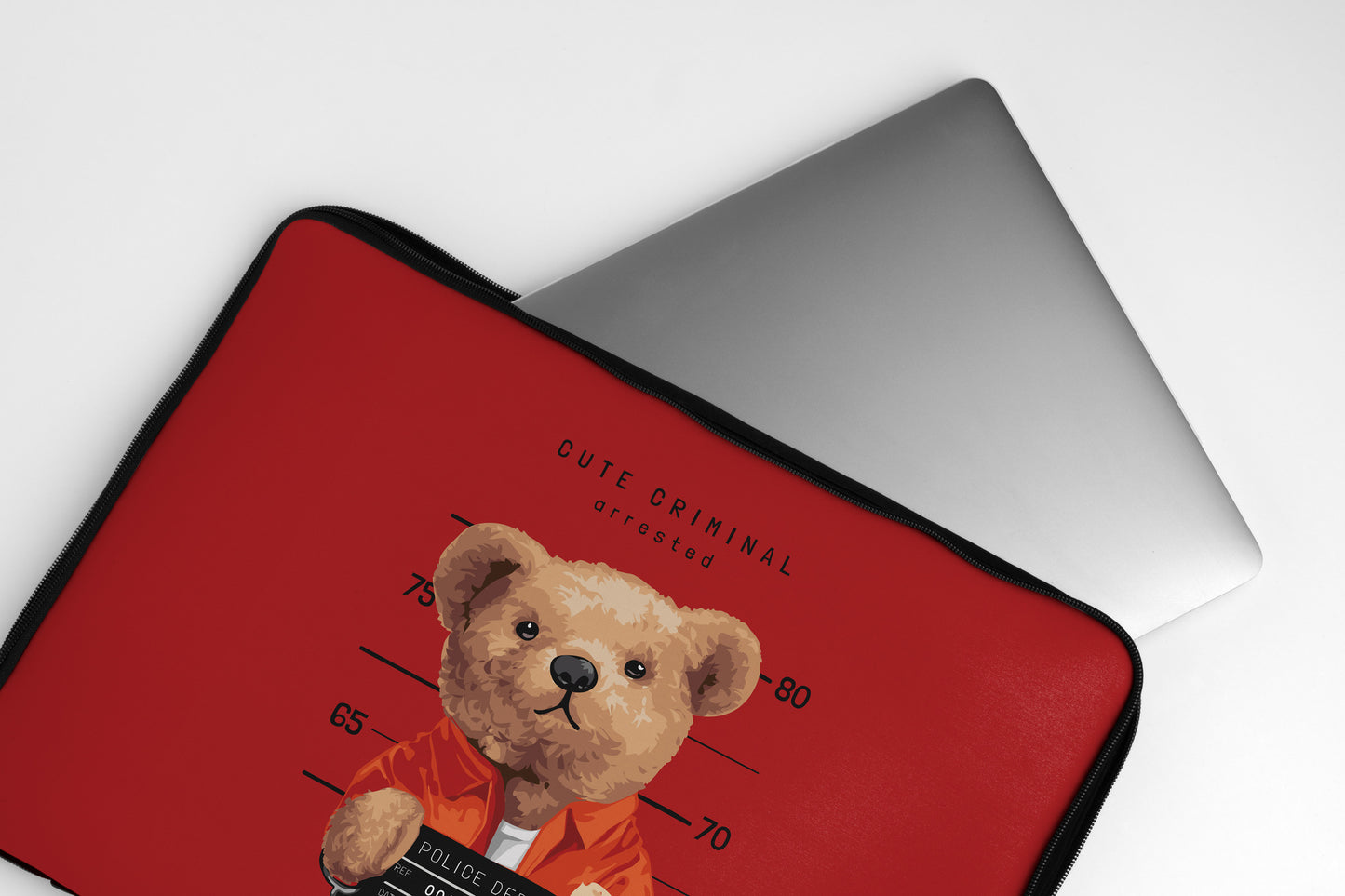 Arrested bear Laptop Sleeve dank n drip