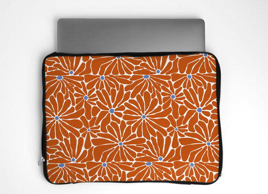 dank n drip D orange bloom laptop sleeve 