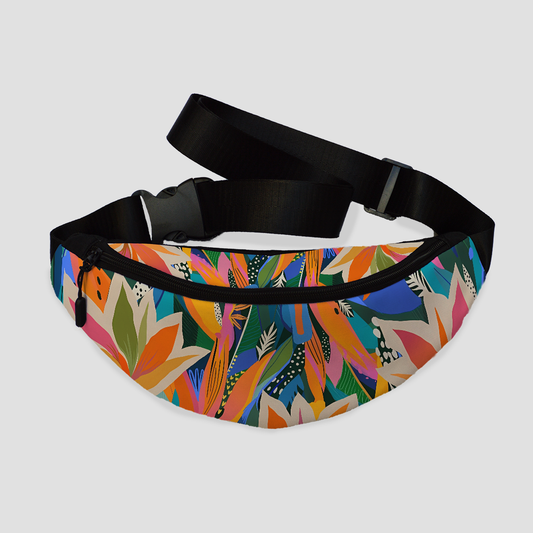 Tropical floral Fanny Pack