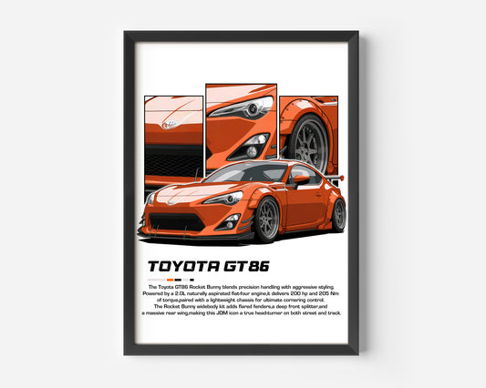 Toyota GT86 Poster
