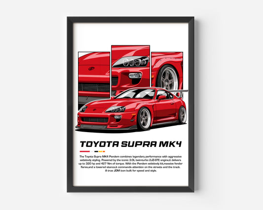Toyota Supra MK4 Poster