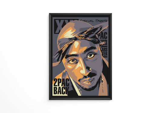 2PAC BACK Poster