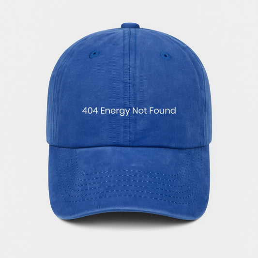 404 Energy Not Found Washed Cap