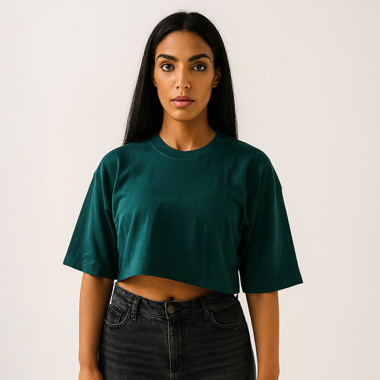 Basic Cropped Oversized Tee's