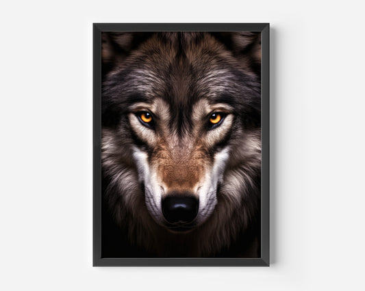 Wolf Close Up Poster