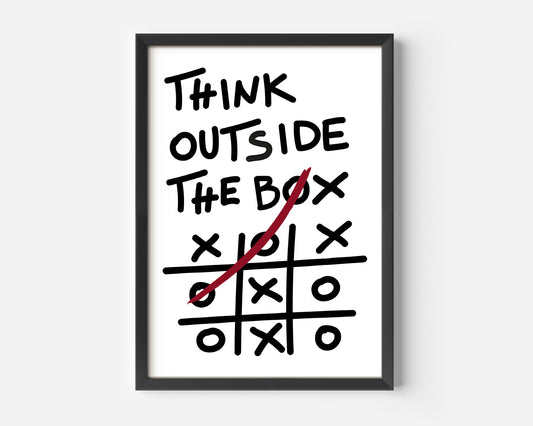 Think out Side of the box Poster