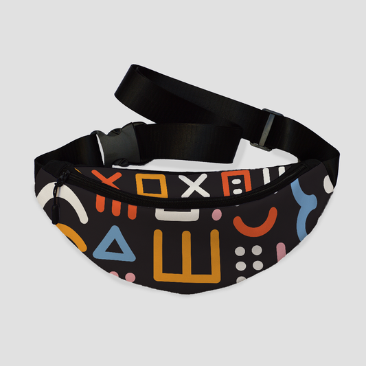 Colorful Memphis Fanny Pack