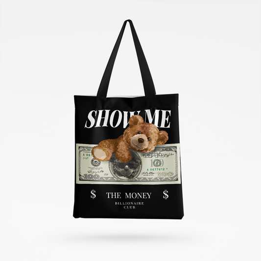 Money Bear All-Over Print Tote Bag