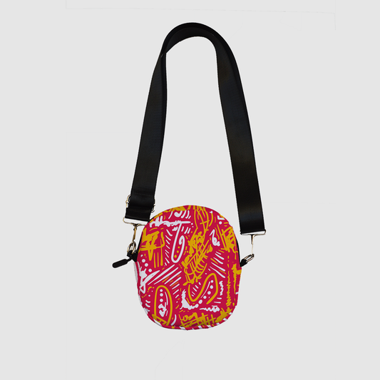 Abstract Doodle Red Mini Bag