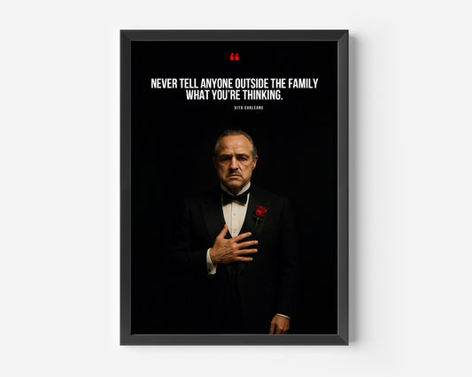 Vito Corleone The Godfather Poster