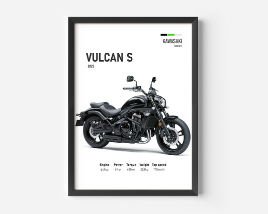 Kawasaki Vulcan S Cruiser2025 Motorcycle Poster