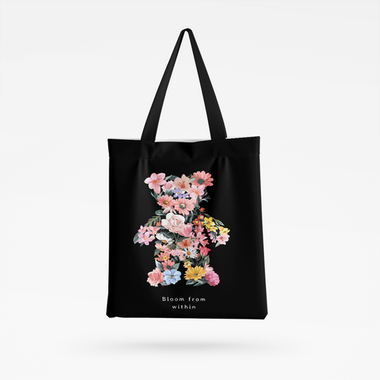 Bloom Bear All-Over Print Tote Bag