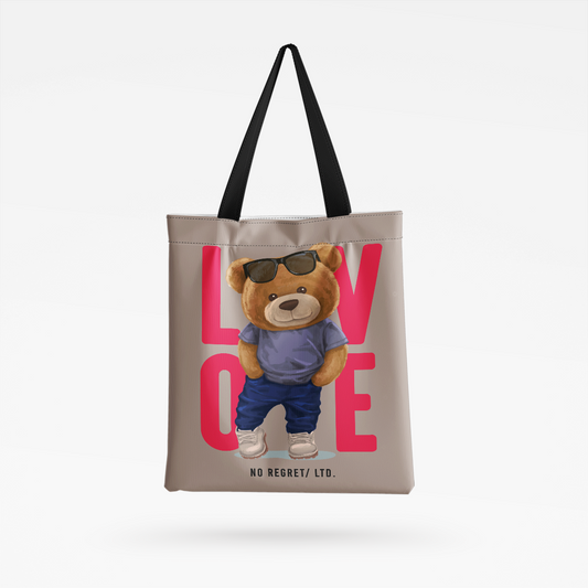 Love Bear All-Over Print Tote Bag