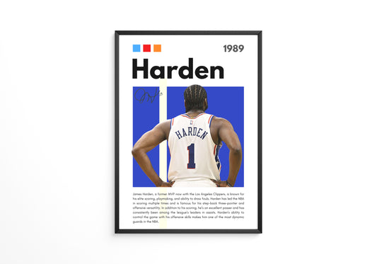 James Harden 1989 Poster