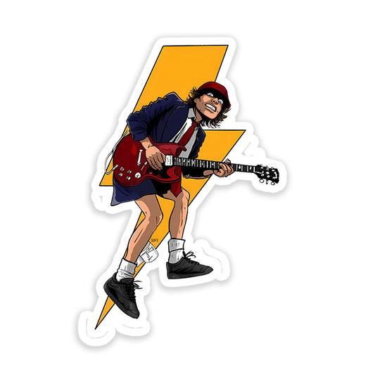 Angus Young ACDC Sticker