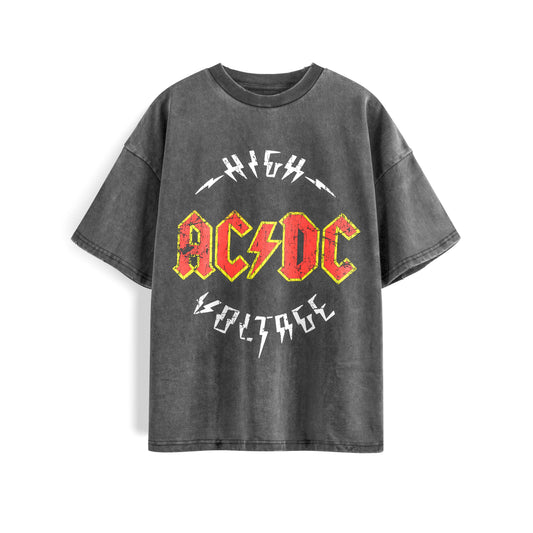 AC/DC HV Washed Oversized Tee's