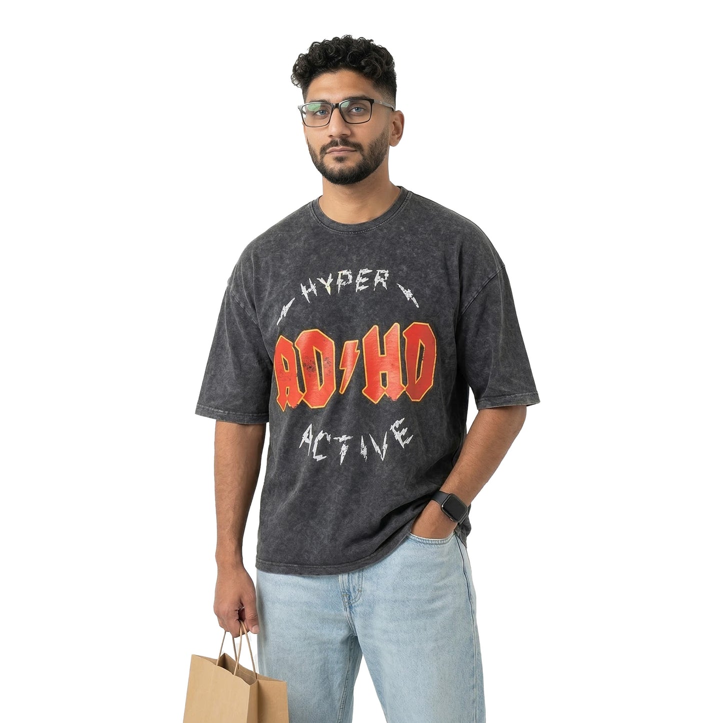 ADHD Washed Oversized Tee's