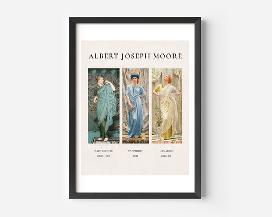 Albert Joseph Moore Battledore Poster