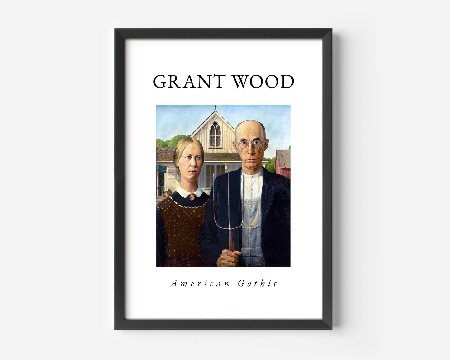 American Gothic Grant Wood Poster
