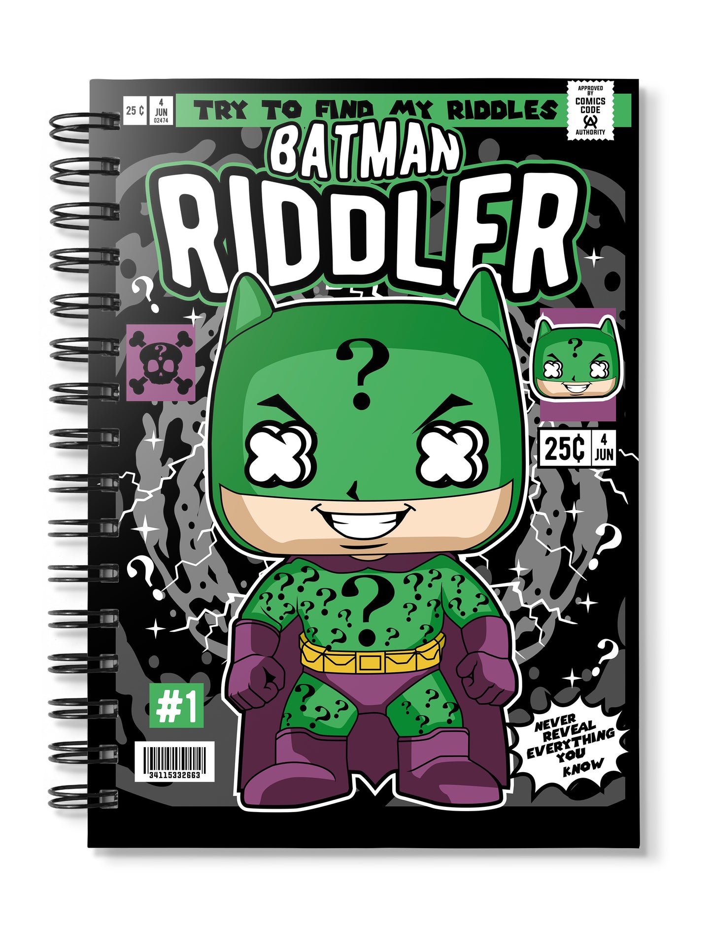 Batman Riddler Notebook