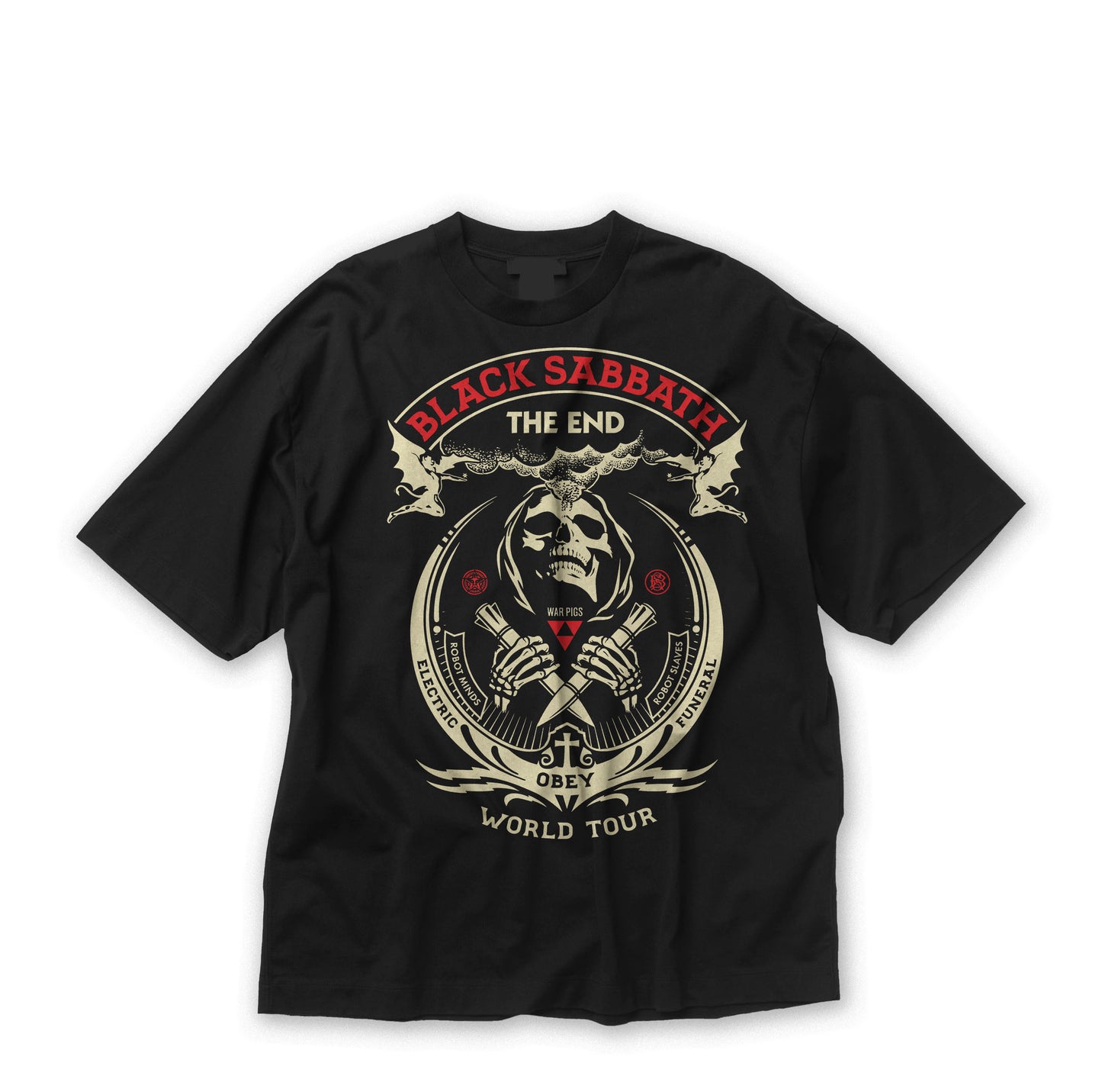 Black Sabbath Black Oversized Tee's