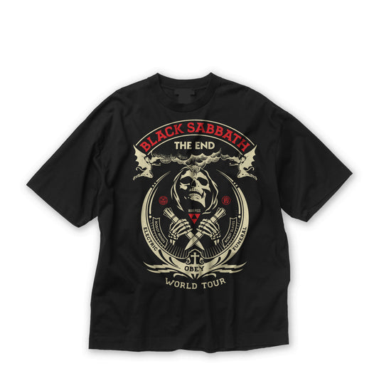 Black Sabbath Black Oversized Tee's