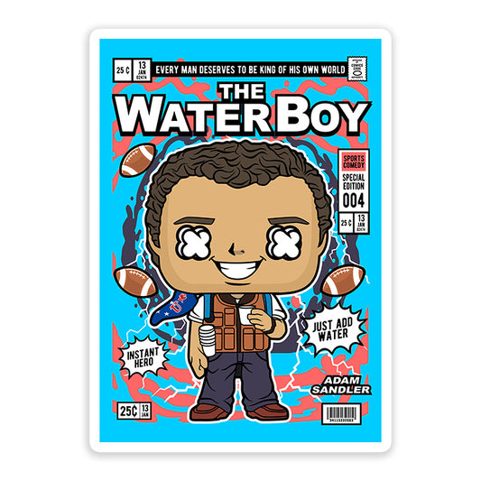Bobby Boucher The Waterboy pop Art Sticker