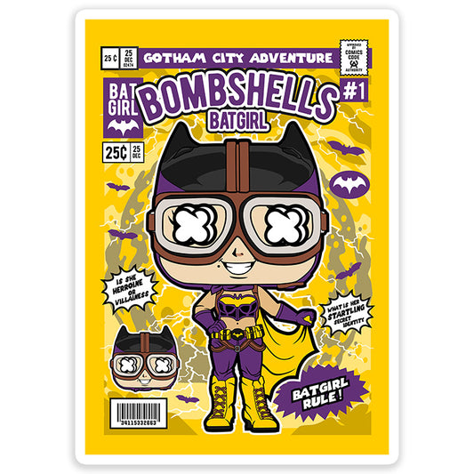Bombshells pop Art Sticker
