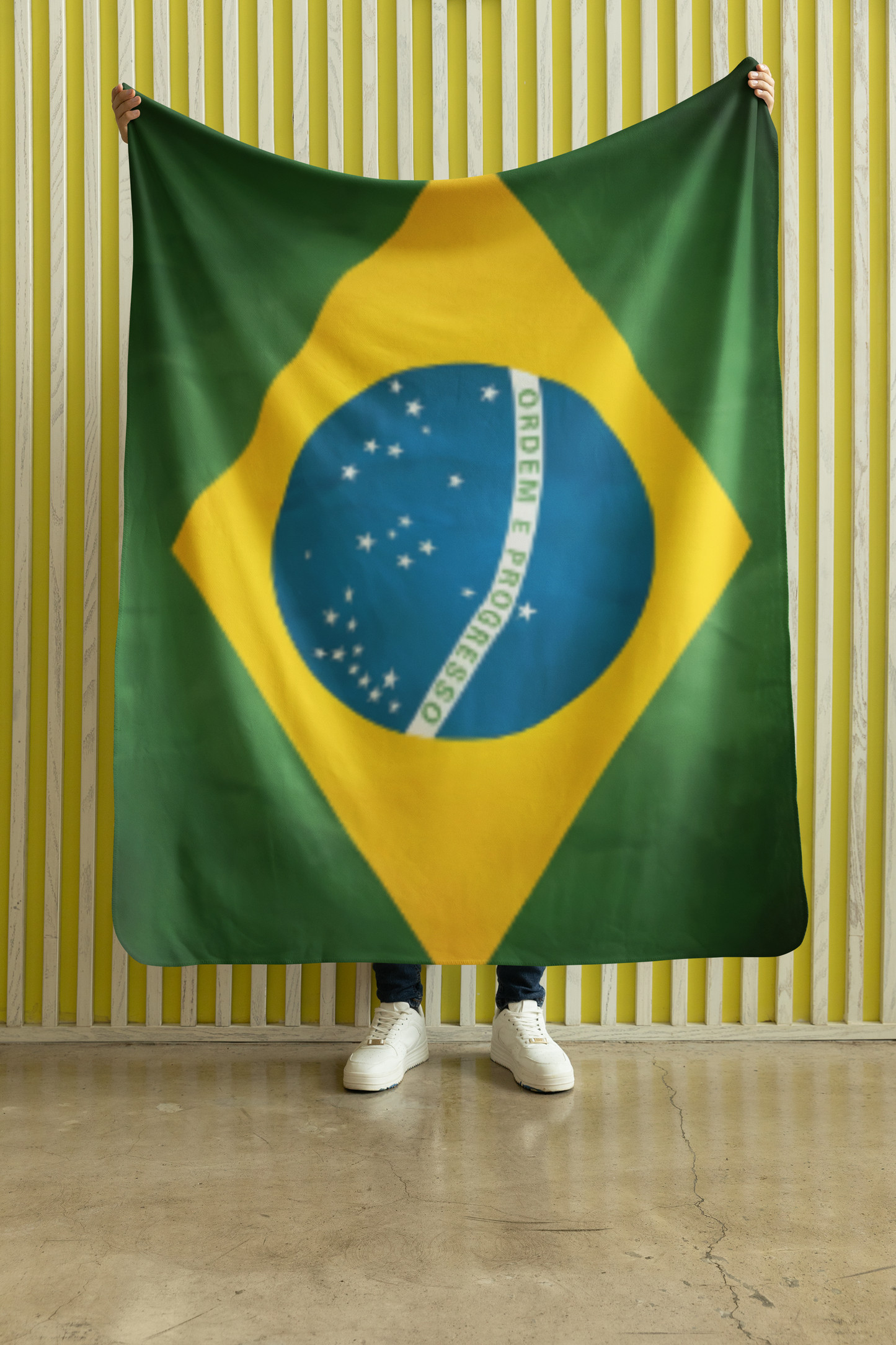 Brazil Flag on a blanket 