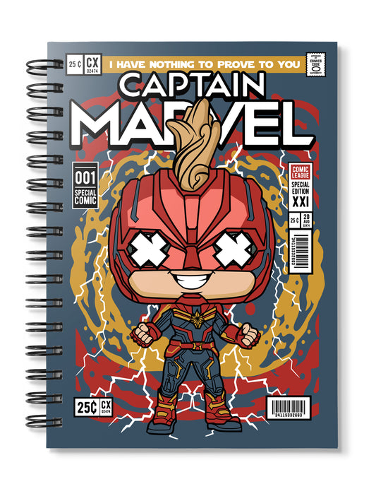 Captain Marvel pop Art Notebook