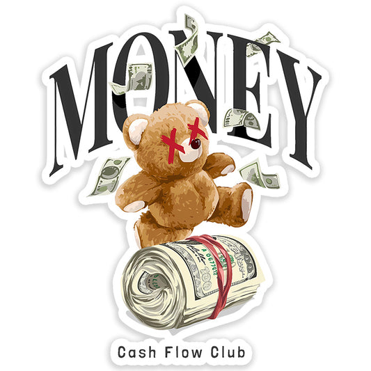 Cash Flow Bear Sticker