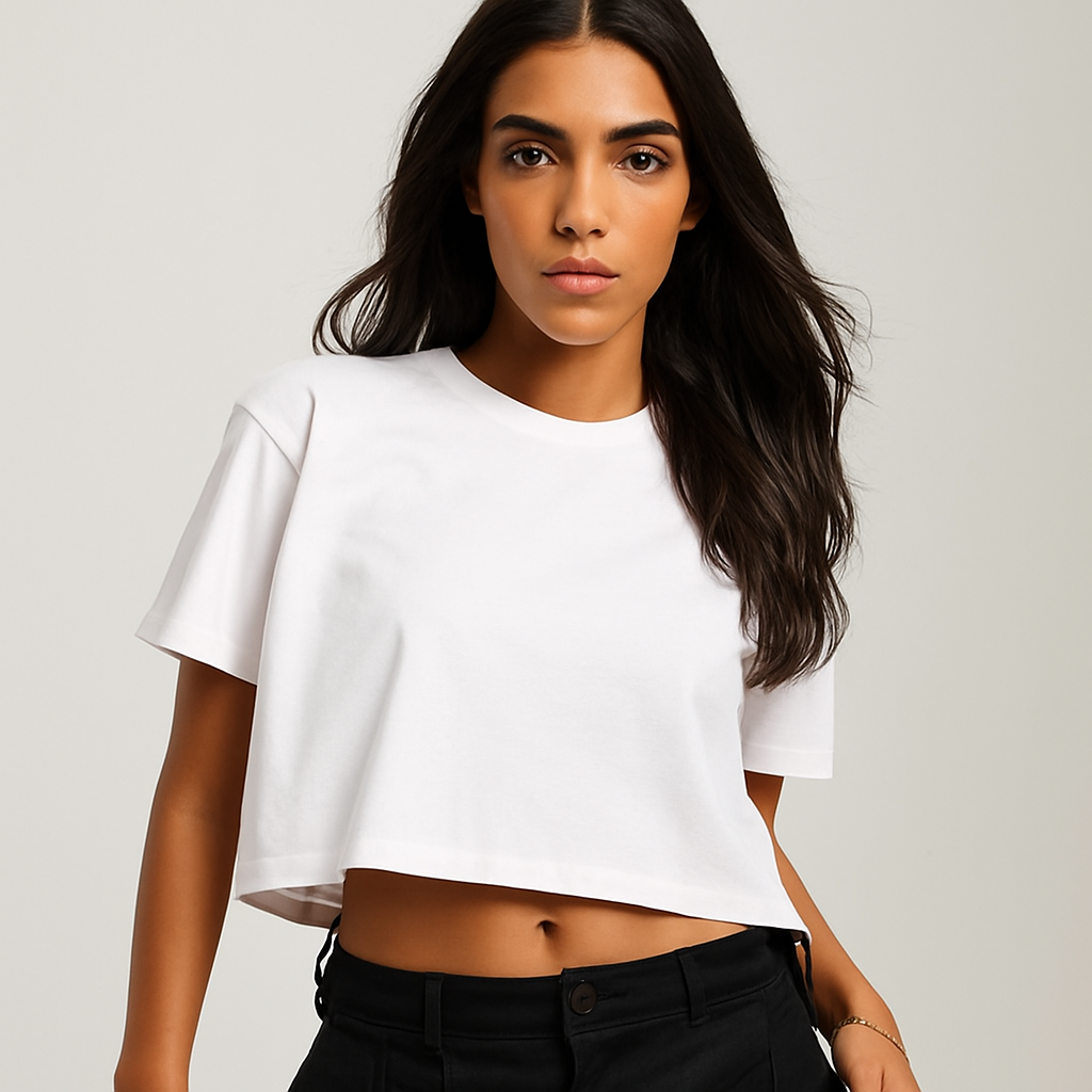 Basic Cropped Oversized Tee's