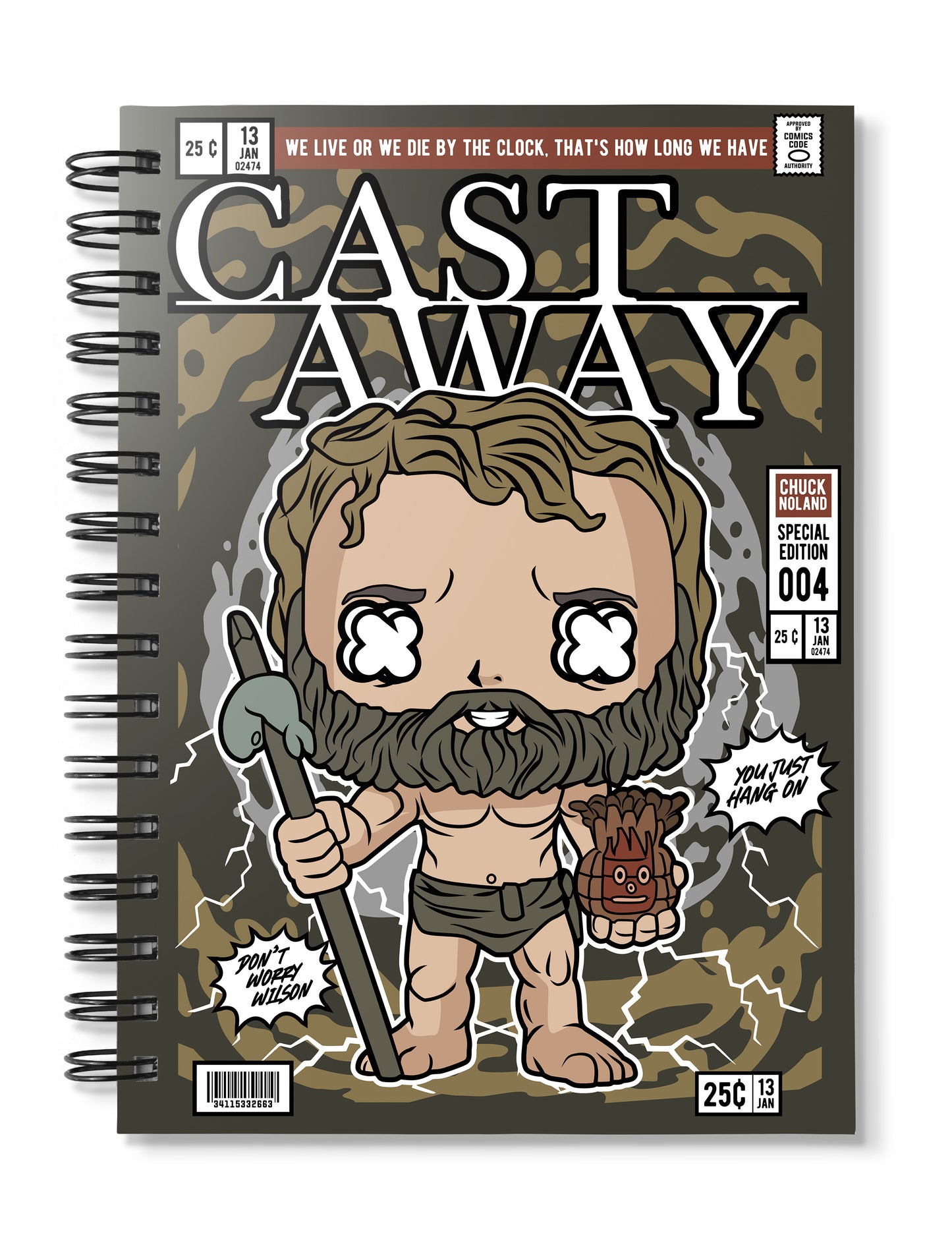 Chuck With Wilson Cast Away Pop Art Notebook