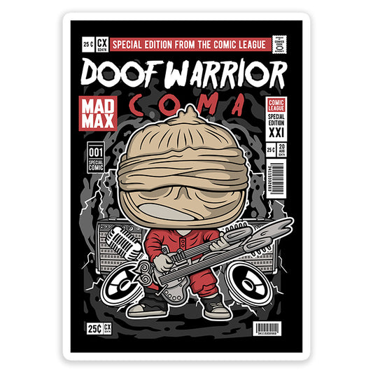 Coma Doof Warrior pop Art Sticker