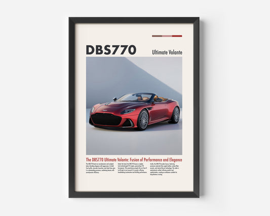 Aston Martin DBS 770 Ultimate Volante Poster