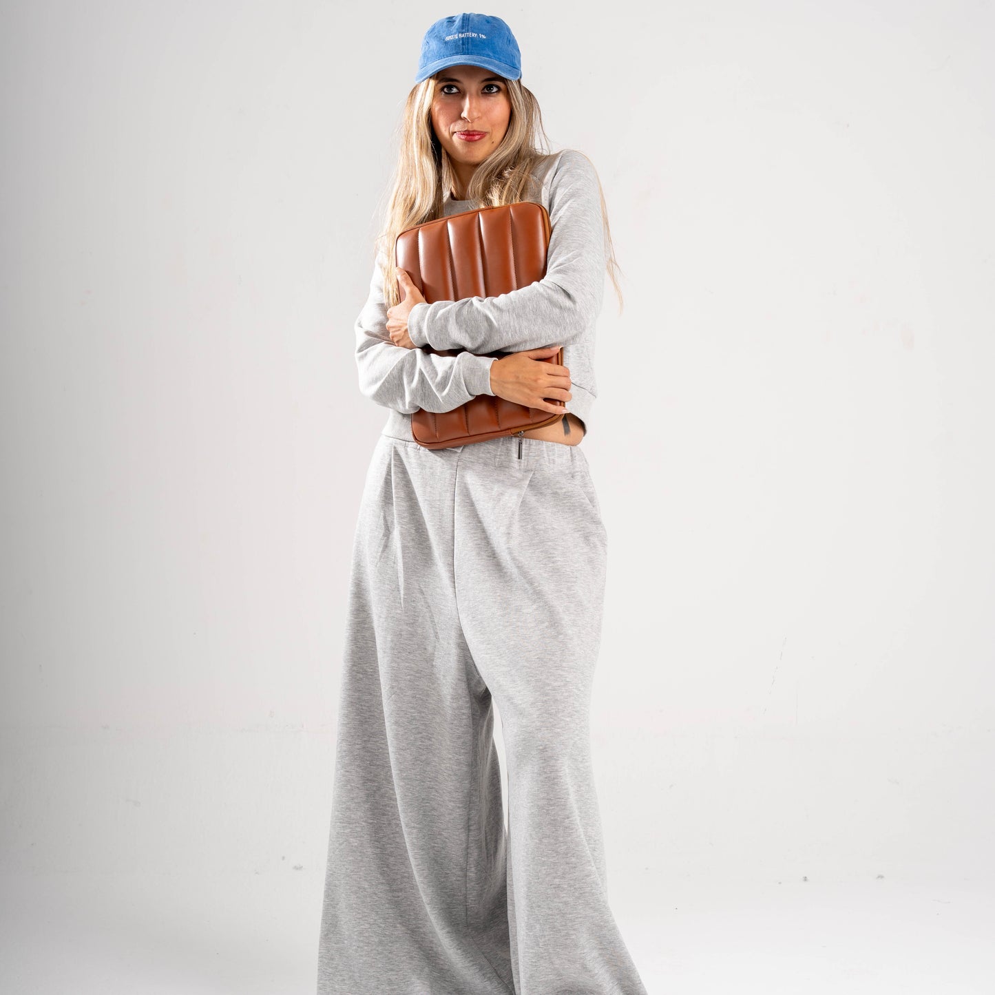 Buff Leather Laptop Sleeve Coffee Brown