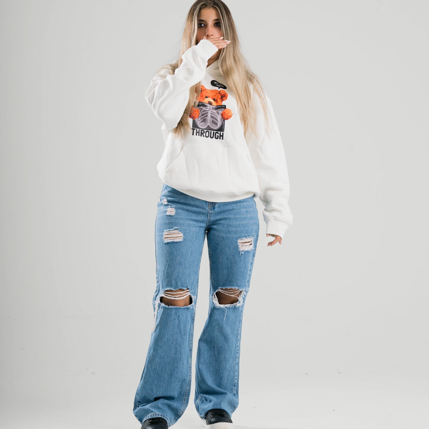 See Throw Bear Oversize Hoodie