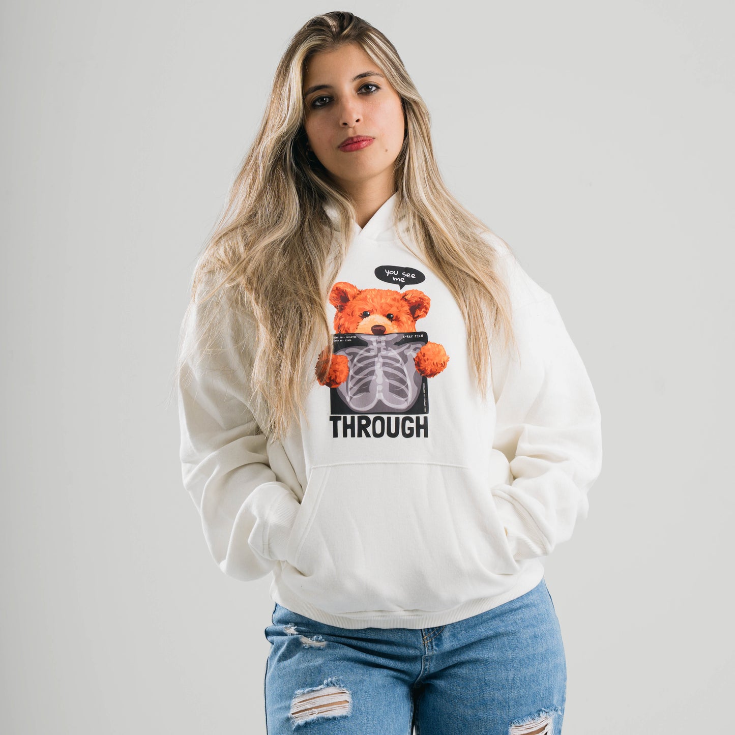 See Throw Bear Oversize Hoodie