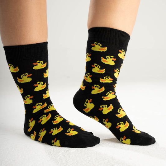 Duck Wearing Sunglass Socks
