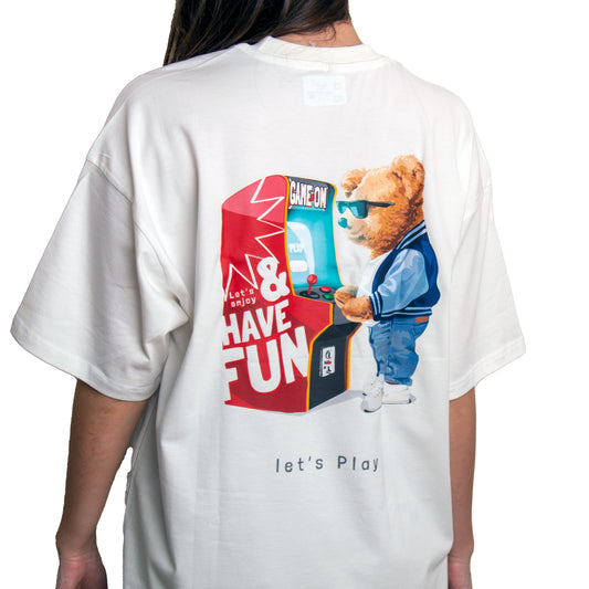 Lets Play Bear Oversized T-shirt