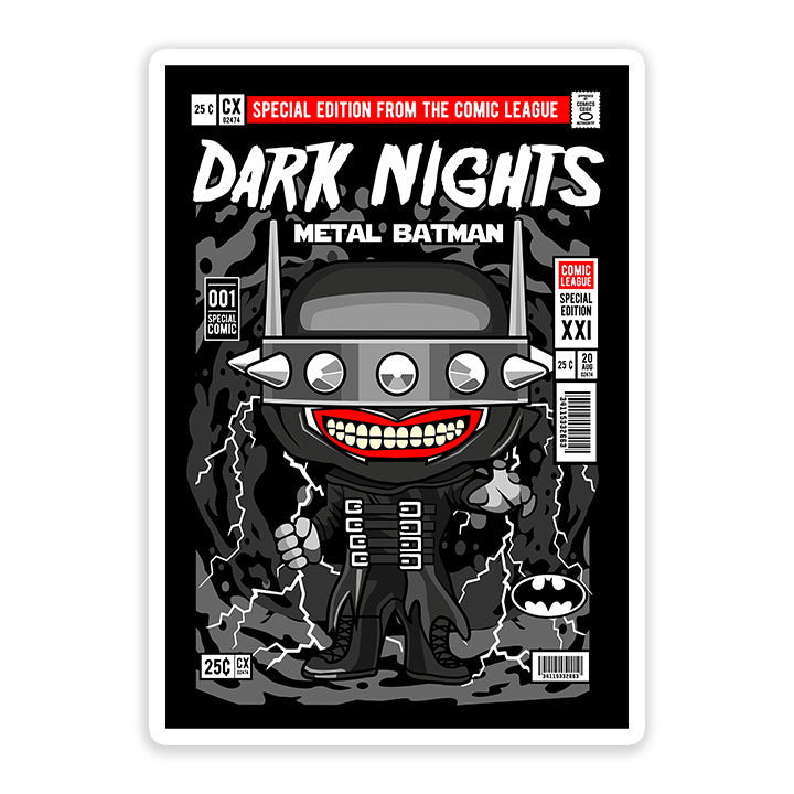 Batman Dark Nights Metal Batman Who Laughs pop Art Sticker